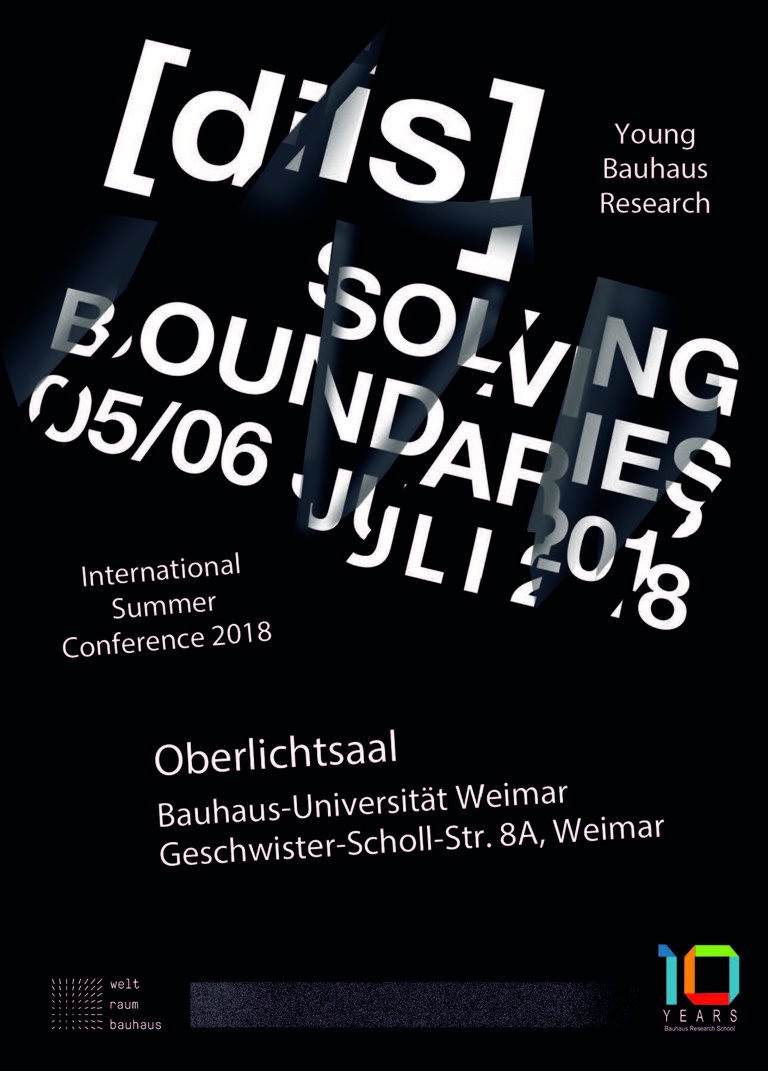 Die »Young Bauhaus Research Conference 2018«  an der Bauhaus-Universität Weimar richtet sich an Wissenschaftlerinnen und Wissenschaftler aller Fachrichtungen, an Künstlerinnen und Künstler sowie Designerinnen und Designer. (Foto: Bauhaus Research School)
