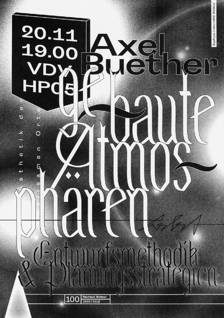Plakat zur Veranstaltung; Gestaltung: Gabriel Dörner